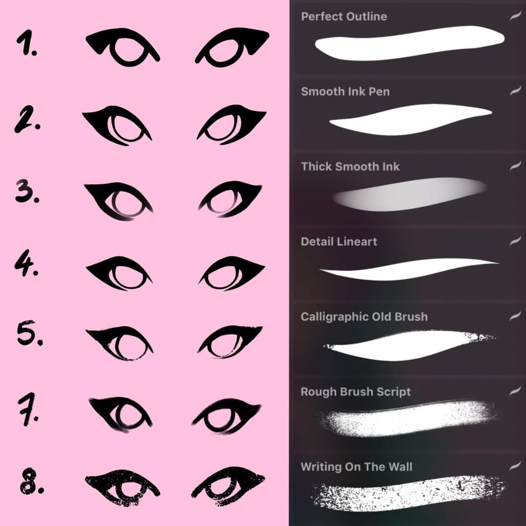 đź–¤Creative Ink Brush Set Procreateđź–¤