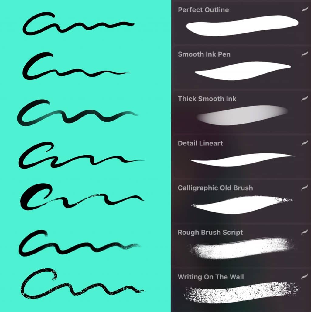 đź–¤Creative Ink Brush Set Procreateđź–¤