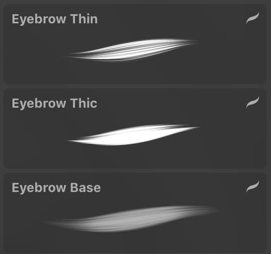 ✨Perfect Eyebrows Brush Set for Procreate✨