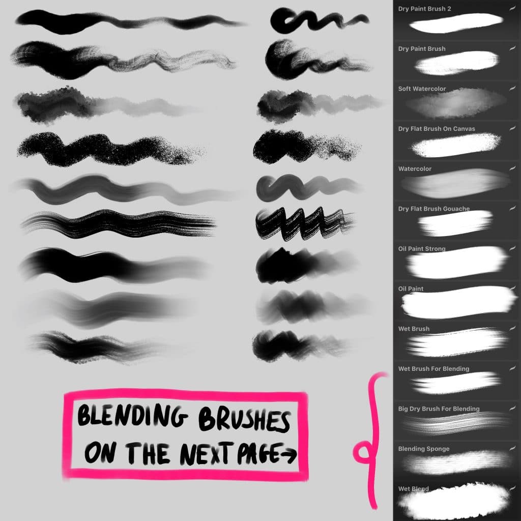 🎨Paint Brush Set for Procreate🎨