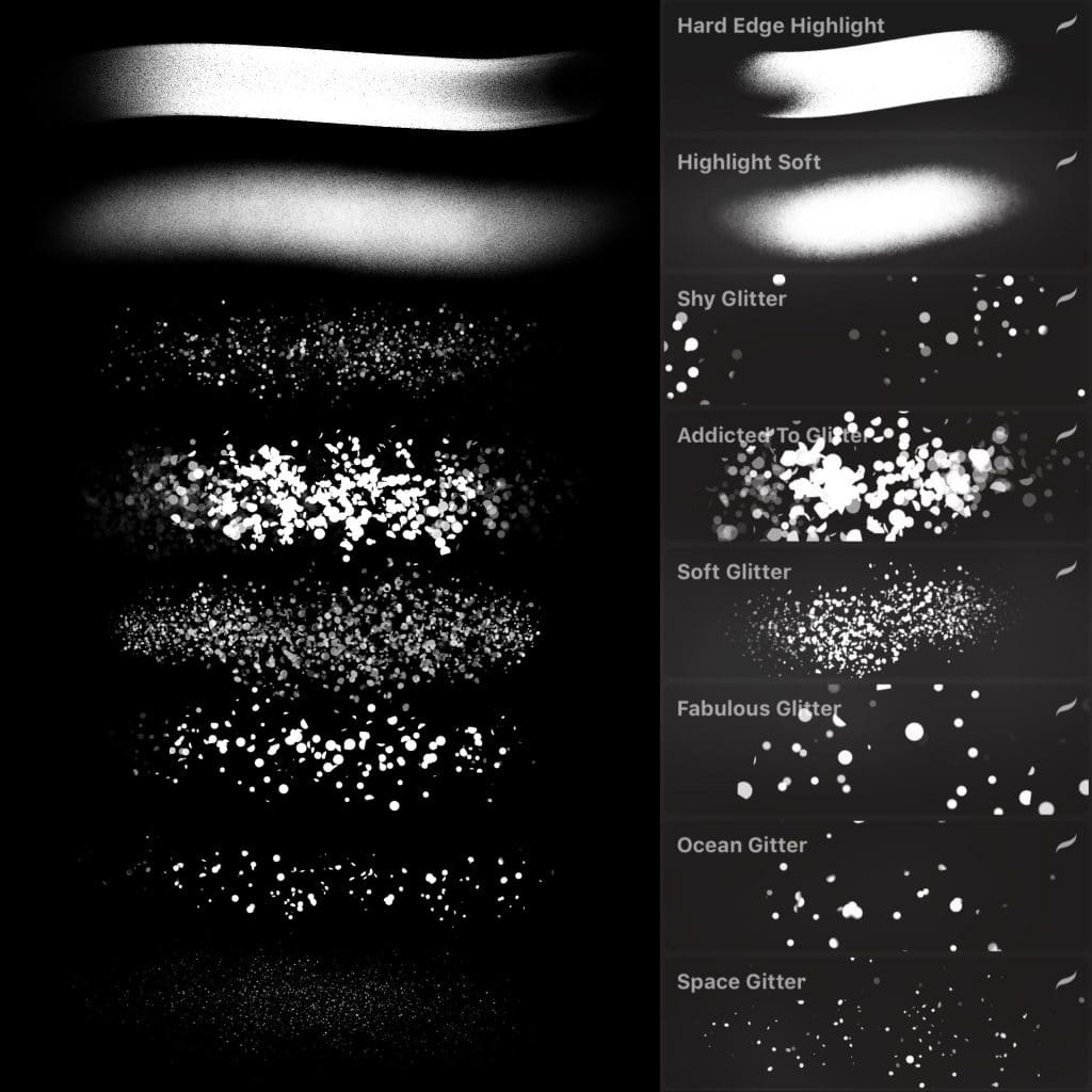 💎Glitter Brush Set for Procreate💎